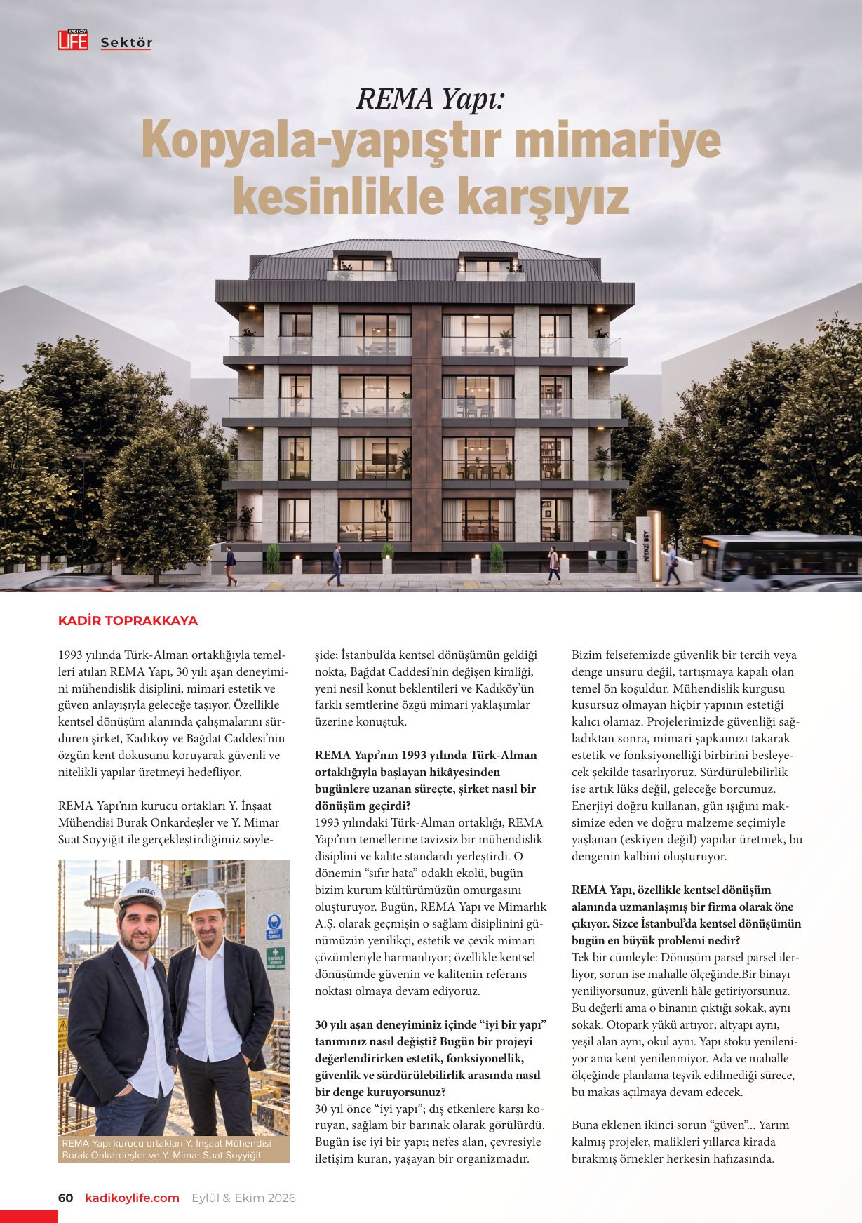 Kadıköy Life · Eylül & Ekim 2026 · s. 60–61 — Sayfa 60