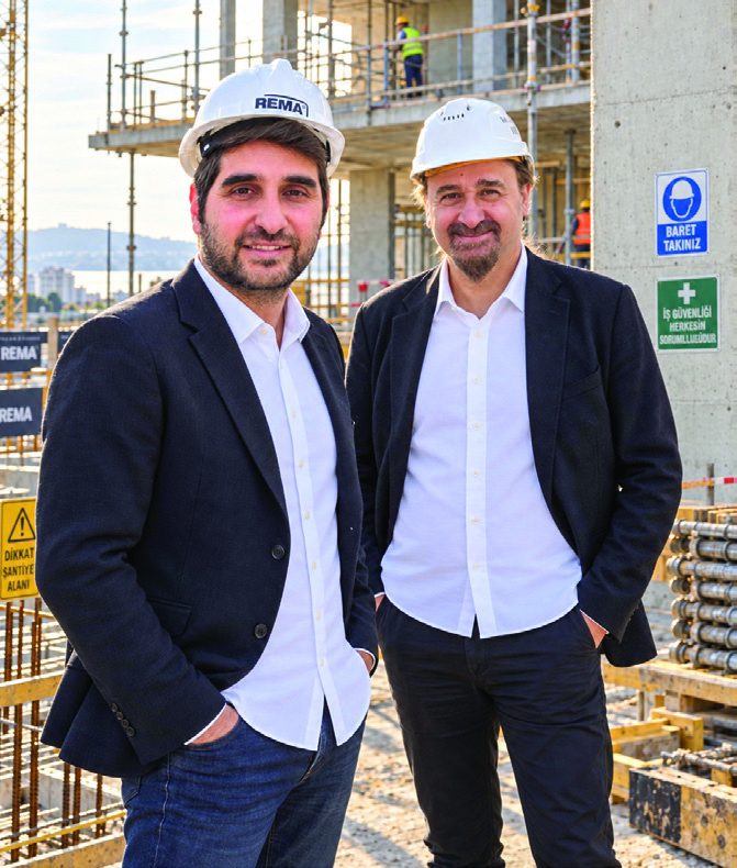 REMA Yapı kurucu ortakları Y. İnşaat Mühendisi Burak Onkardeşler ve Y. Mimar Suat Soyyiğit.